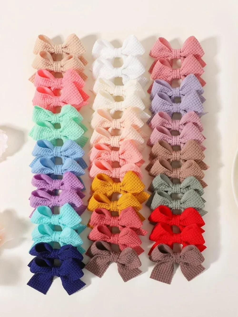 40pcs Mini Baby Hair Clips for Girls | Handmade Bows & Alligator Clips for